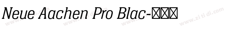 Neue Aachen Pro Blac字体转换